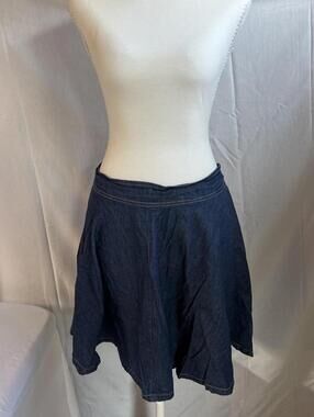 Women's Blue and Navy Skirt